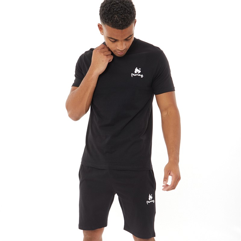 Mens Lounger Co-Ord Set Black