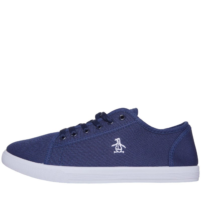 Mens Sparton Canvas Pumps Navy