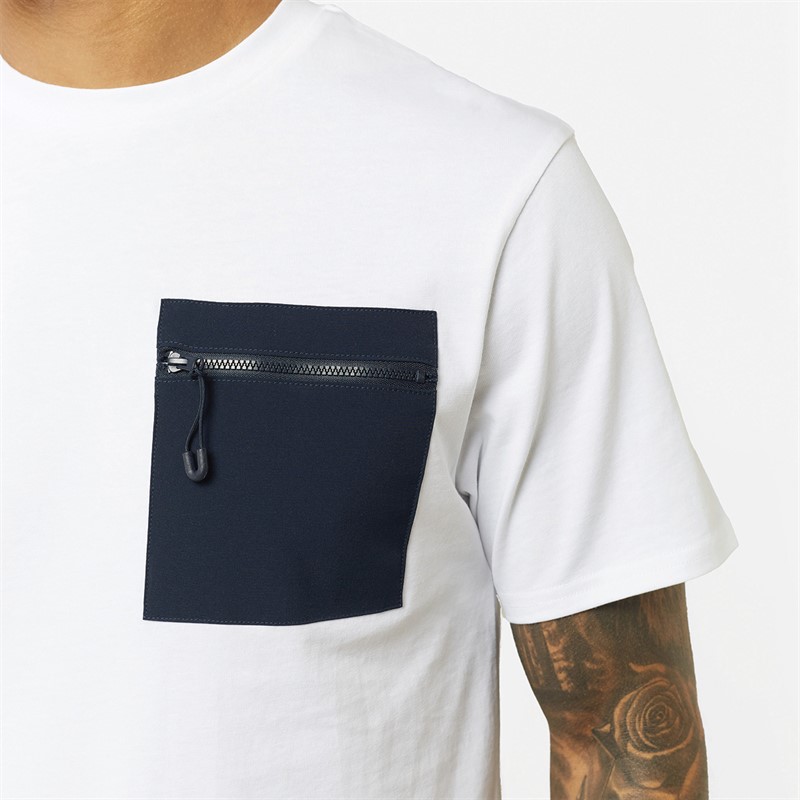 Mens Tech Zip Twinset White/Navy 3 Mens Tech Zip Twinset White/Navy