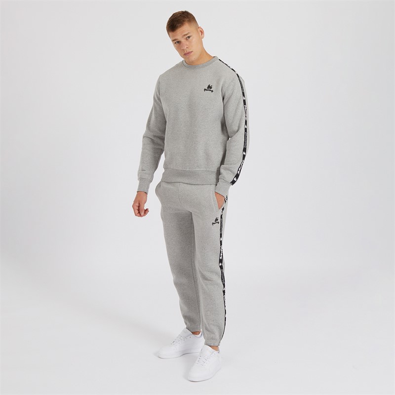 Mens Tracksuit Grey Melange