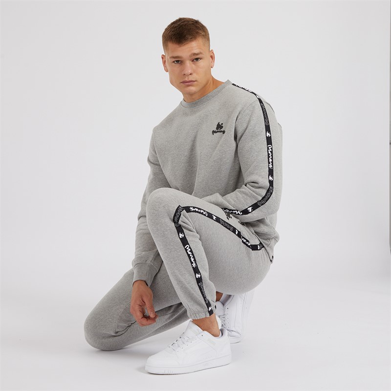 Mens Tracksuit Grey Melange 4 Mens Tracksuit Grey Melange