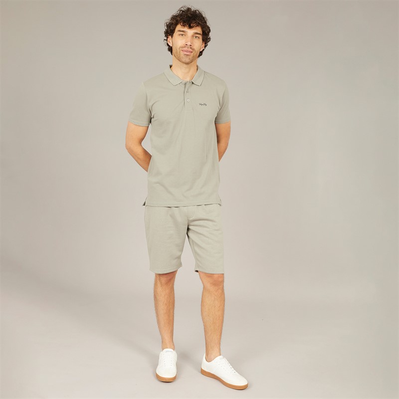 Mens Andrius Polo And Shorts Co-Ord Forest 5 Mens Andrius Polo And Shorts Co-Ord Forest